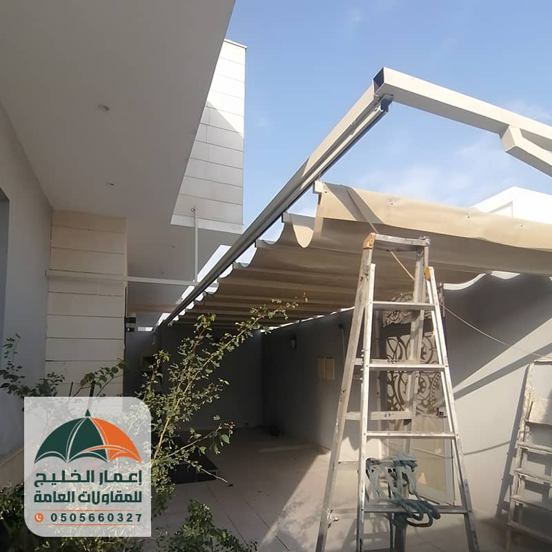 تركيب مظلات سحب يدوي في جدة